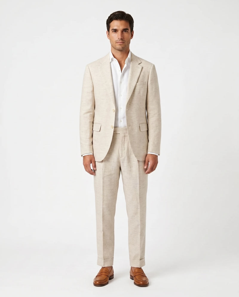 Linen Blazer, Natural