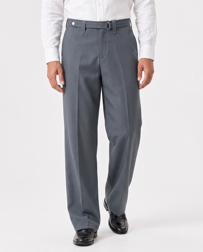 Wide-Leg Trousers, Grey