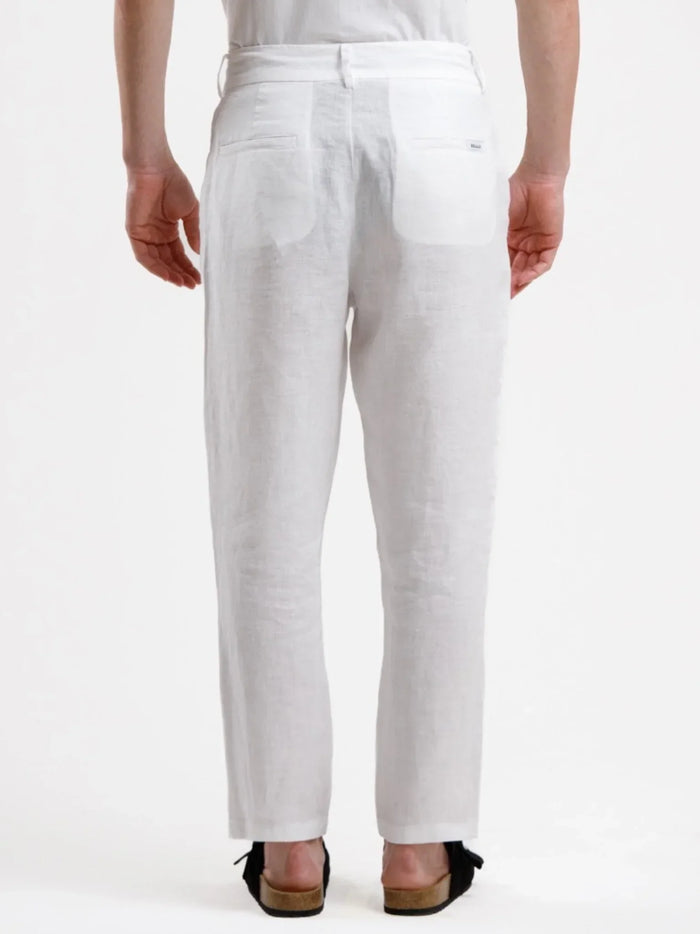 Linen Trousers, White