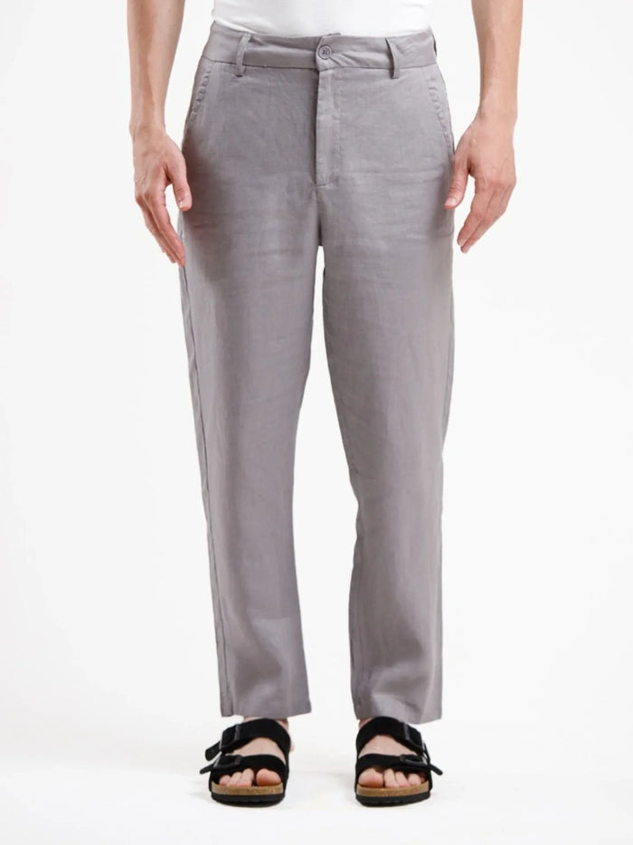 Linen Trousers, Grey