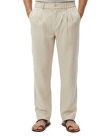 Procida Elastic-Waist Linen Trouser - Sand view 4