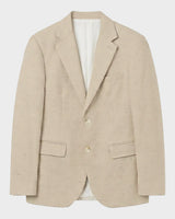 Linen Blazer, Sand view 3