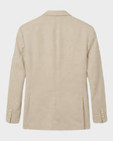 Linen Blazer, Sand view 4