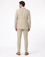 Linen Blazer, Sand view 6