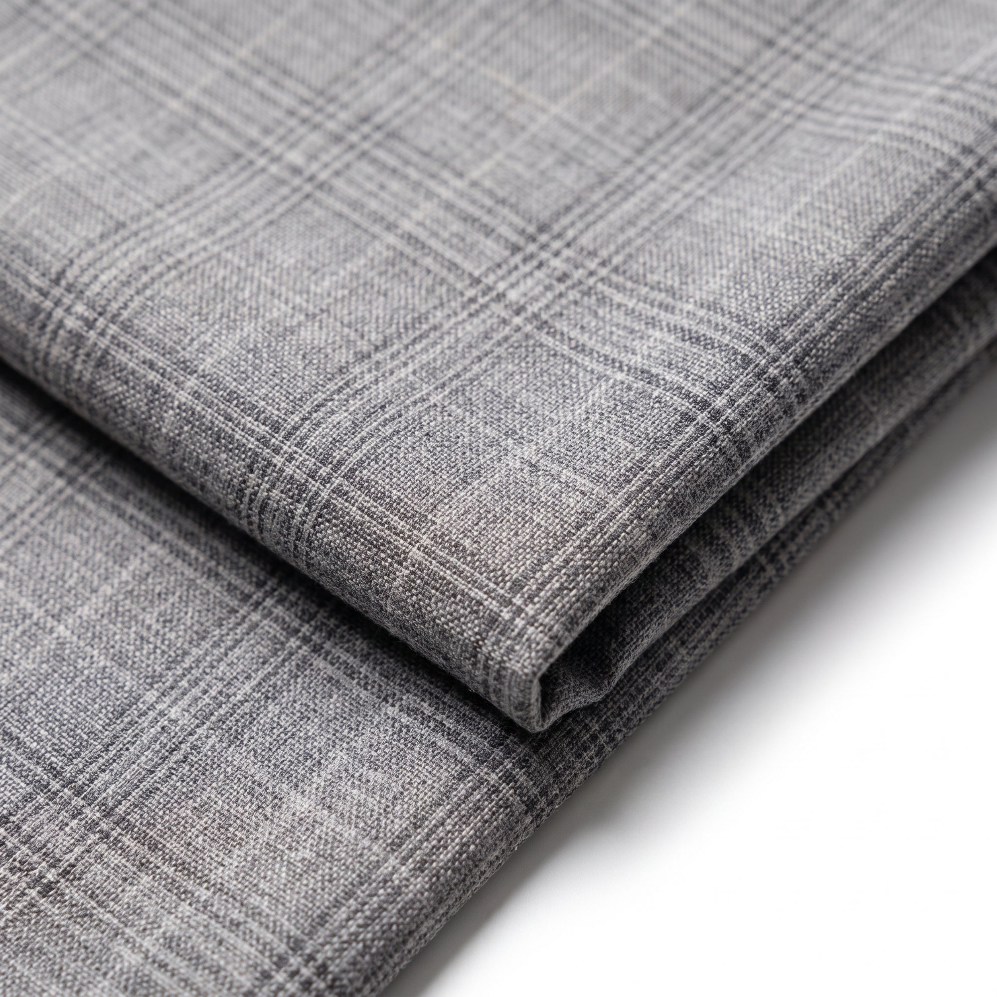 Capri Pleated Side-Tab Trouser - Grey Check