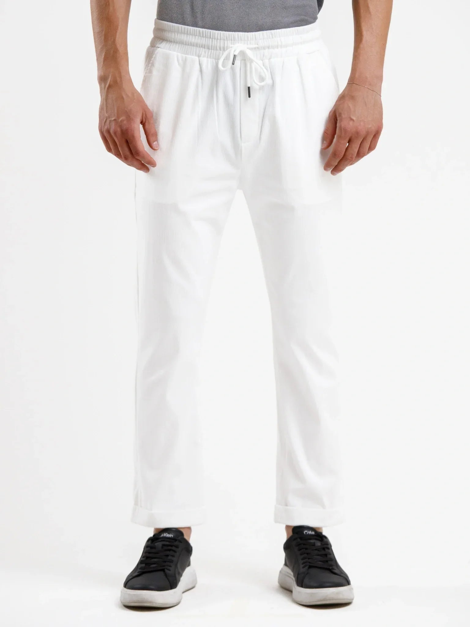 Corduroy Trouser - White