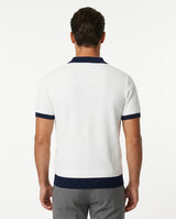Contrast Collar Knit Polo - White view 4