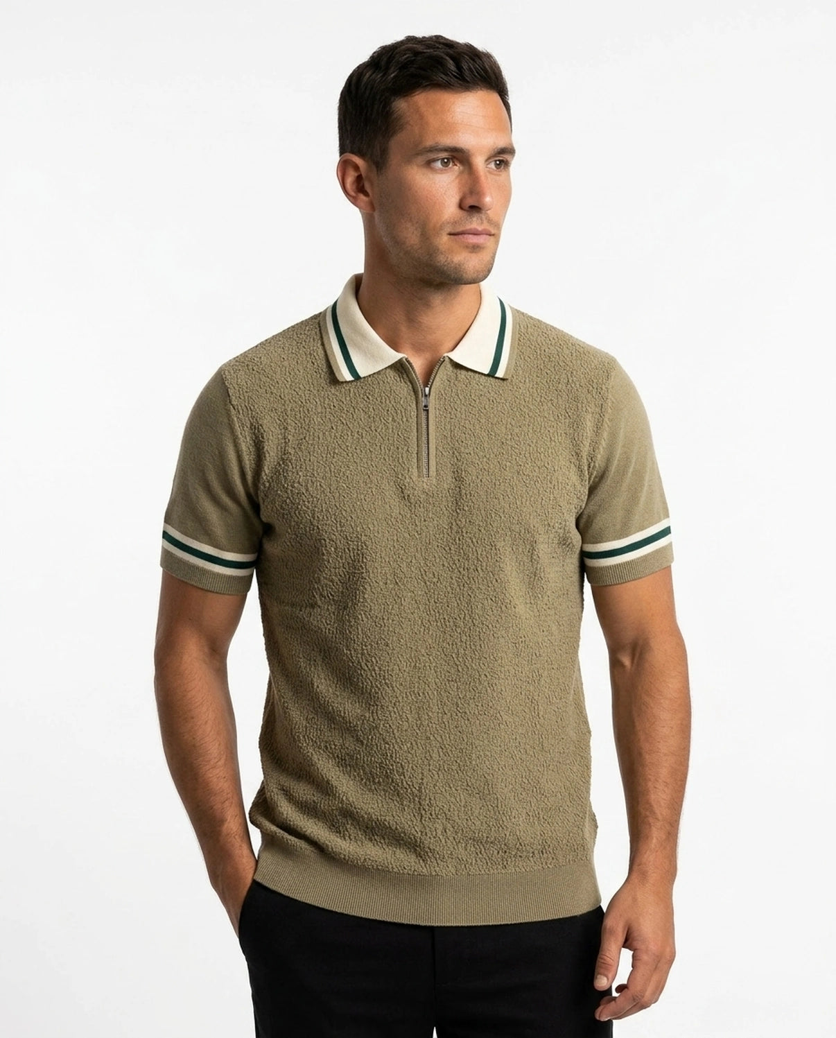 Structured Knit Polo