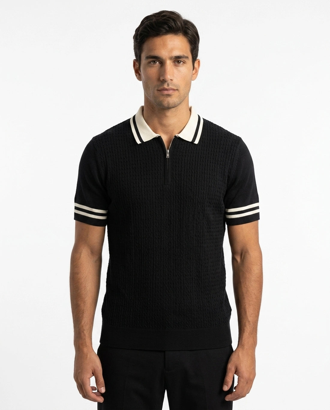 Structured Knit Polo