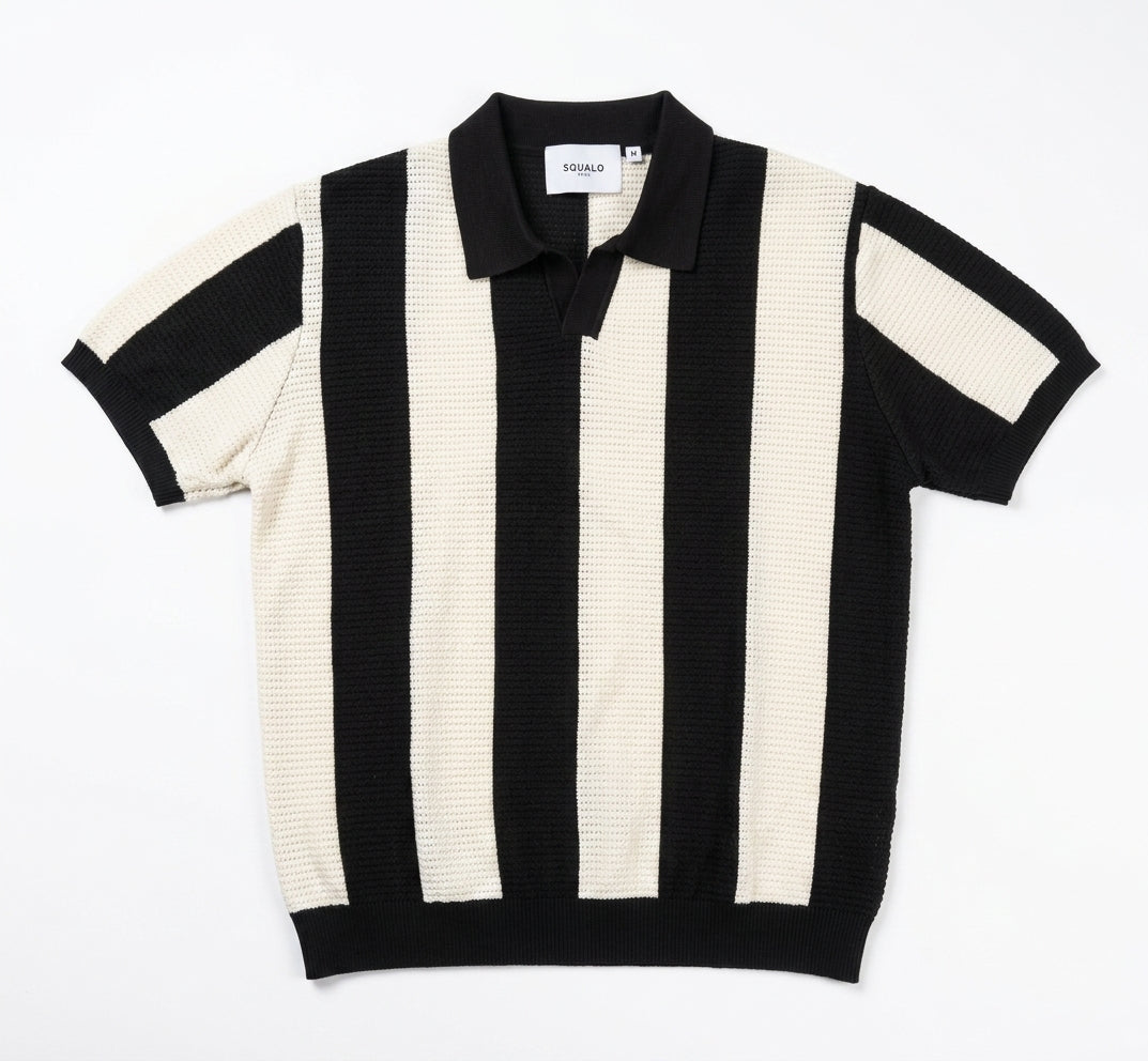 Riviera Striped Knit Polo