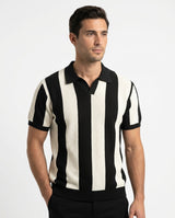 Riviera Striped Knit Polo view 2