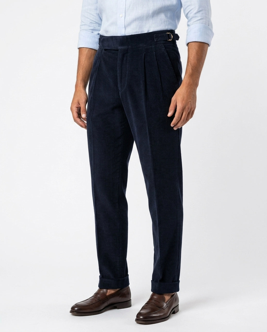 Verona Corduroy Pleated Trouser