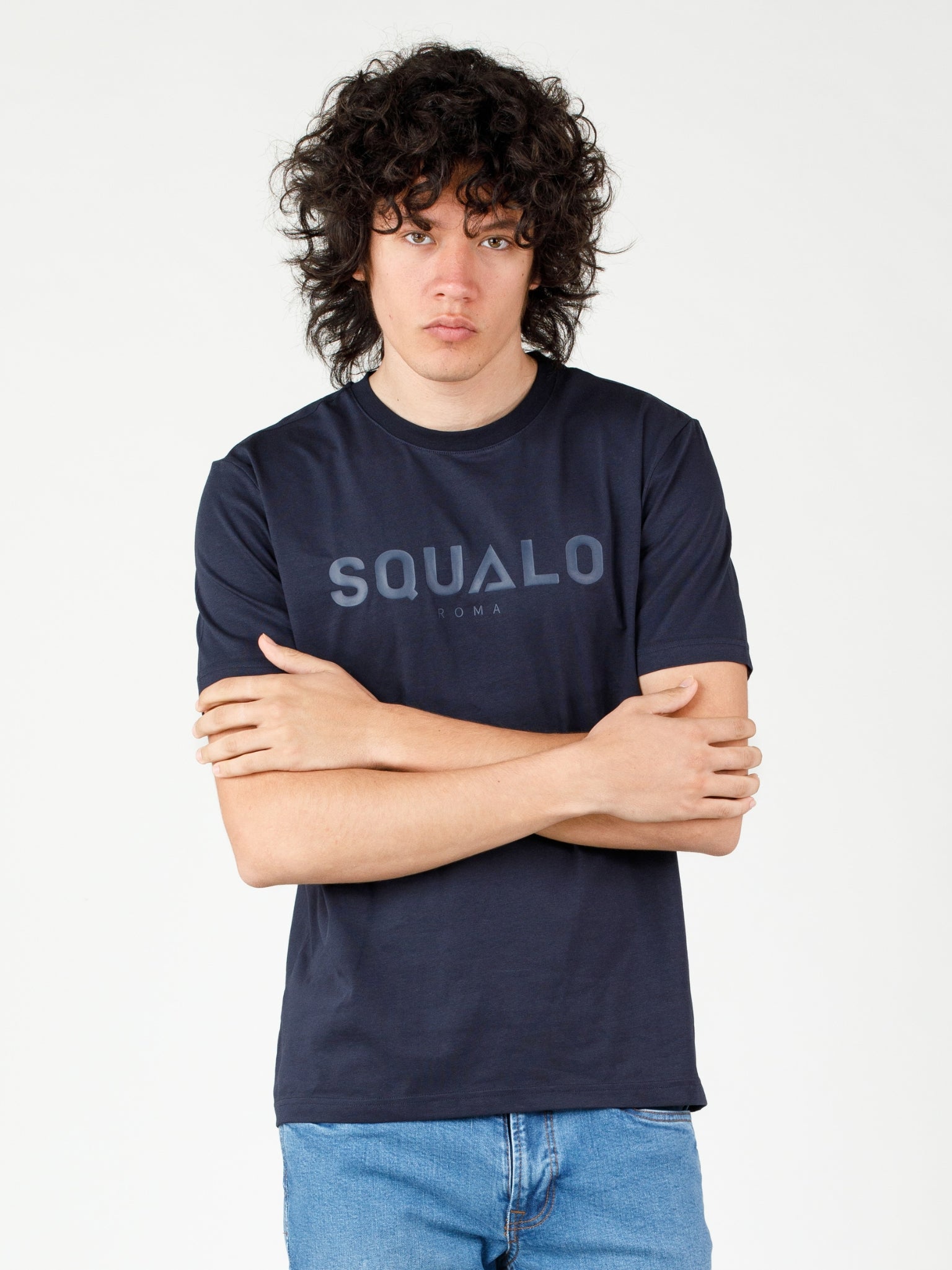 Squalo Relaxed Tee - Blue