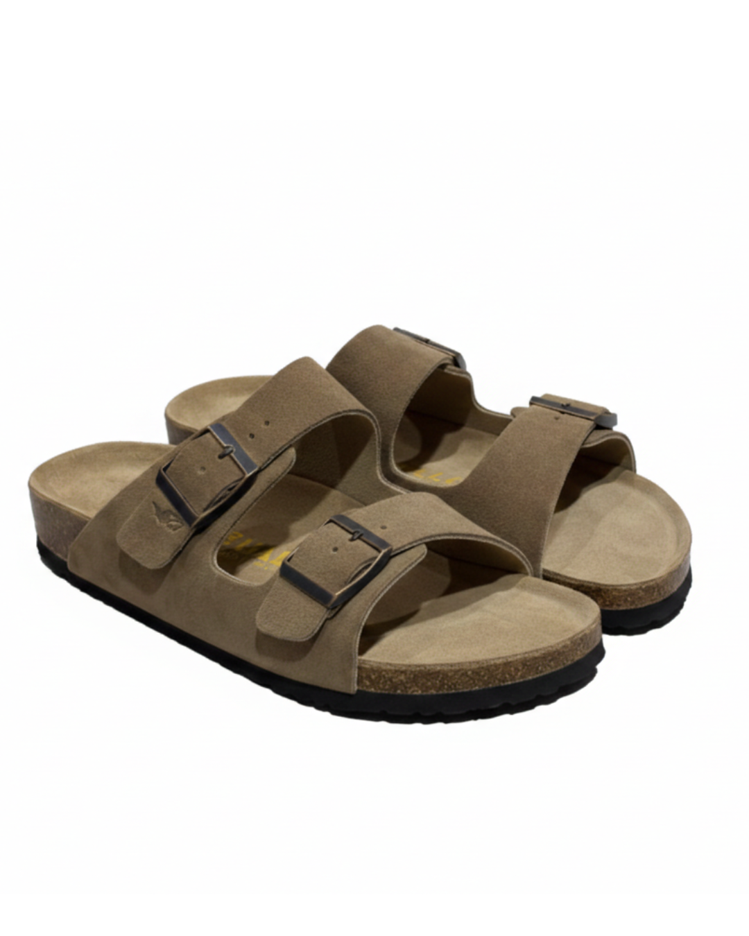 AMALFI SQUALO DOUBLE STRAP SUEDE LEATHER SANDAL 2.0 - BEIGE