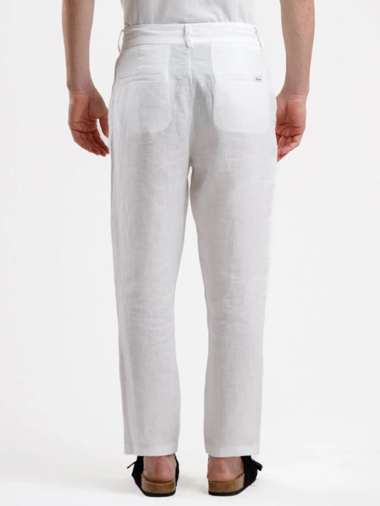 Pure Linen Trouser - White