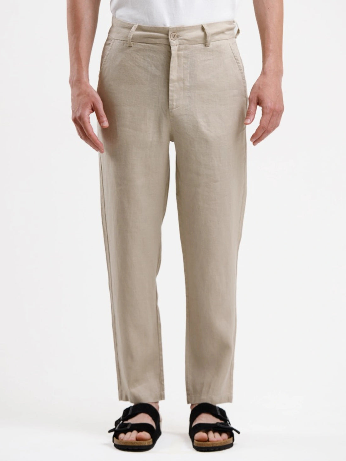 Pure Linen Trouser - Beige