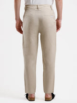 Linen Trouser - Beige view 2