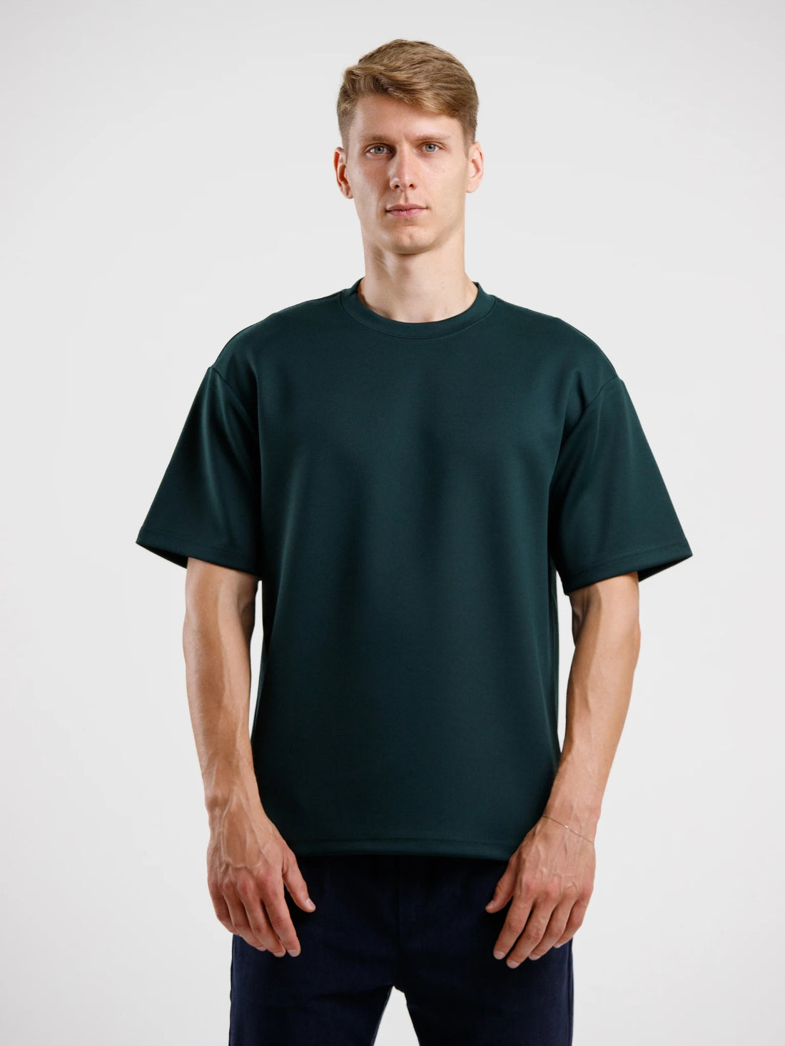 Oversized Luxury Tee - Dark Green