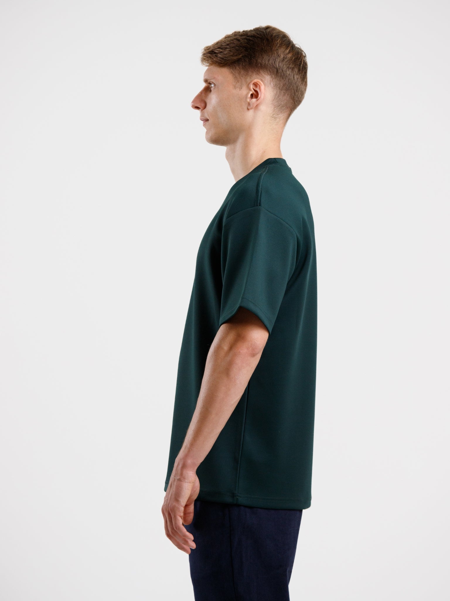 Oversized Luxury Tee - Dark Green