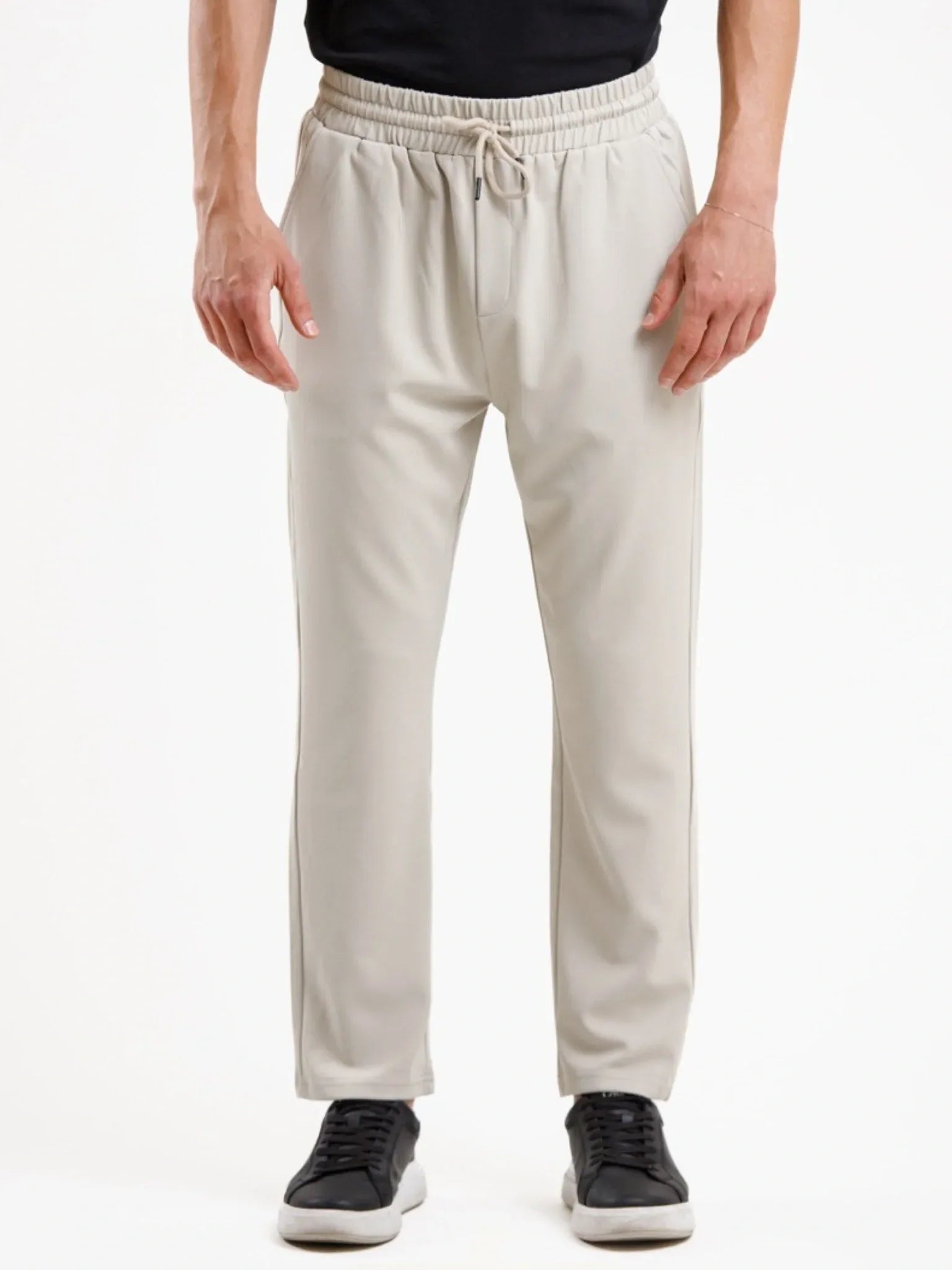 Tapered Stretch Trouser - Apricot