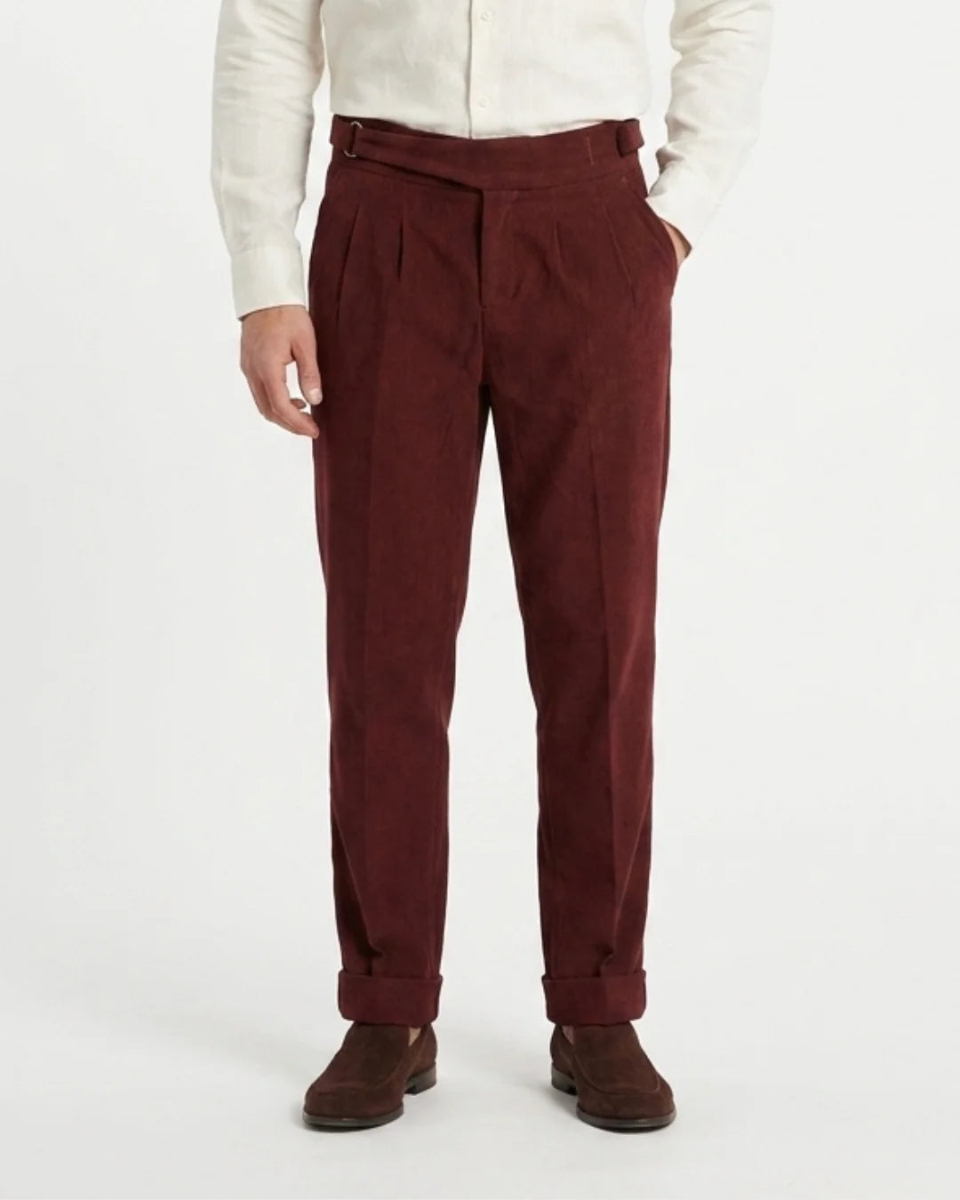 Verona Corduroy Pleated Trouser