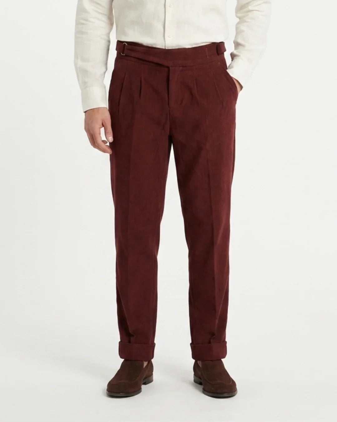Verona Corduroy Pleated Trouser