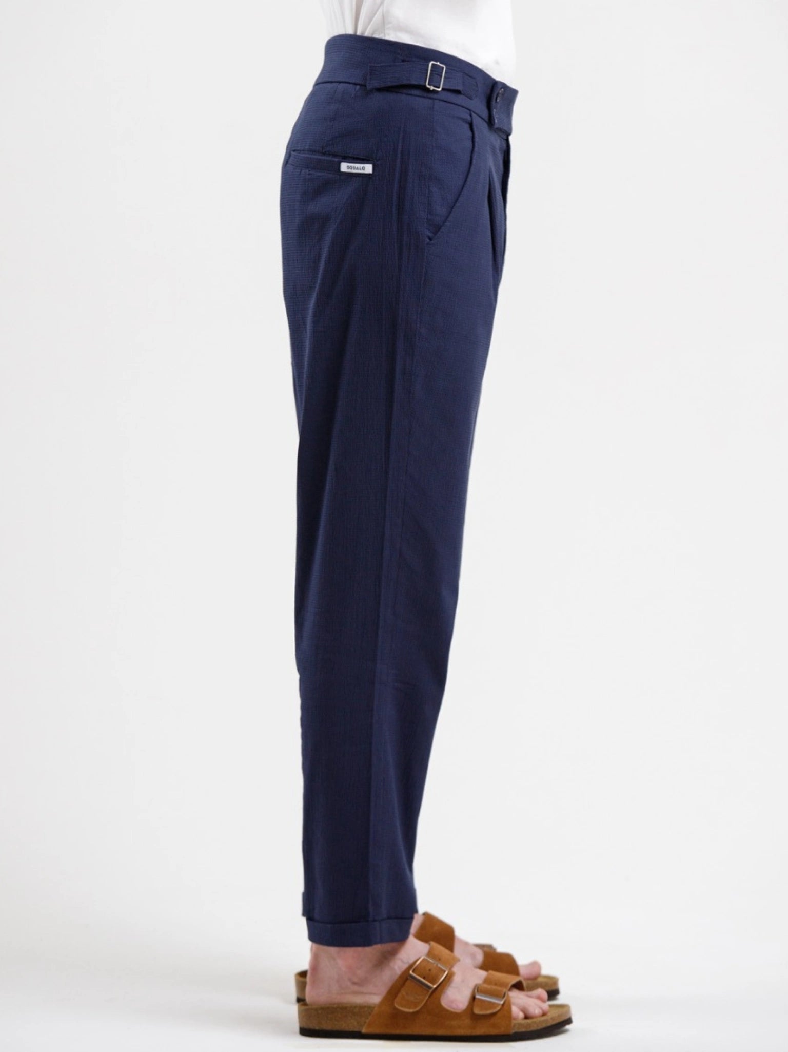 Seersucker Trouser - Blue