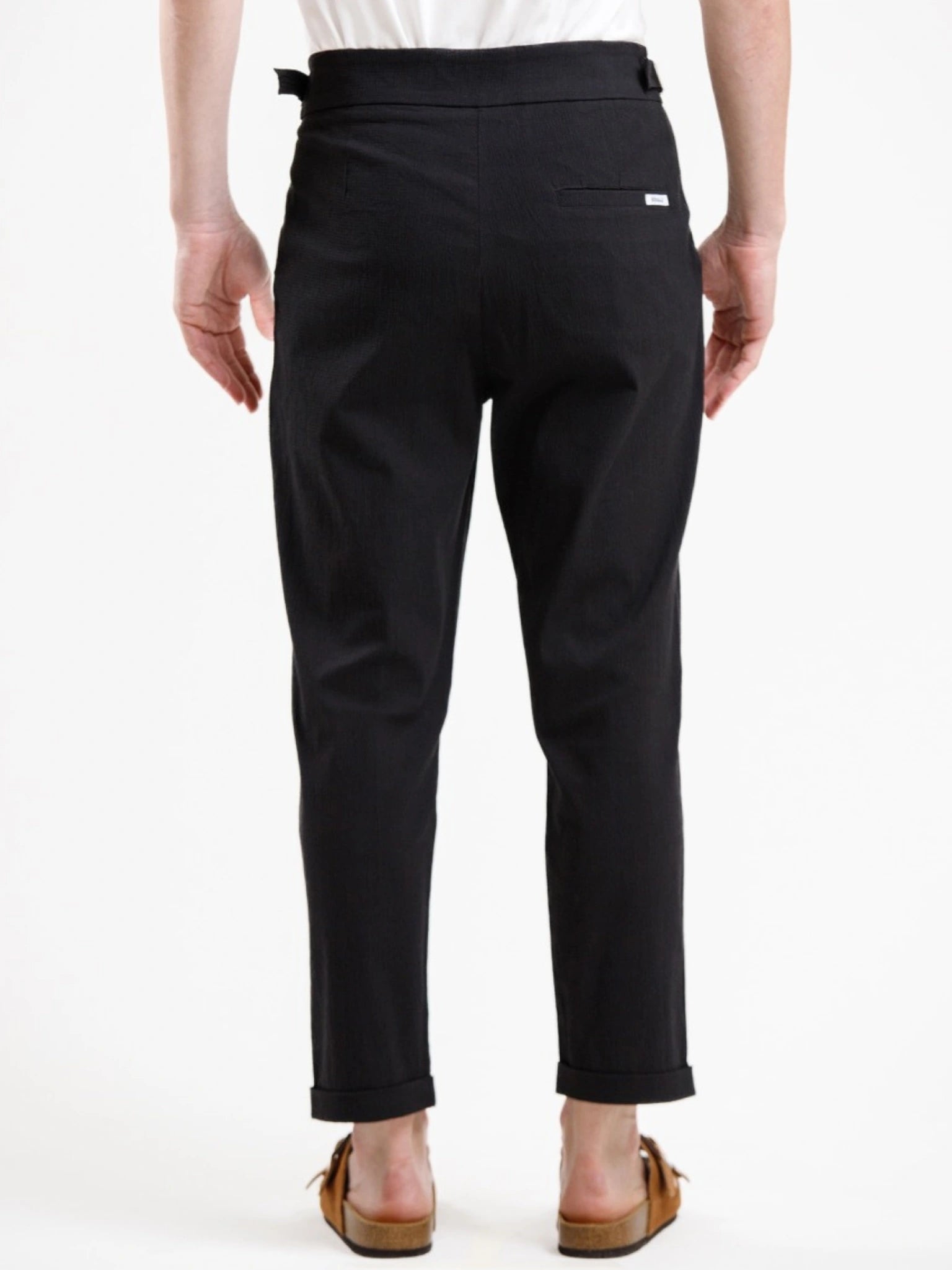 Seersucker Trouser - Black