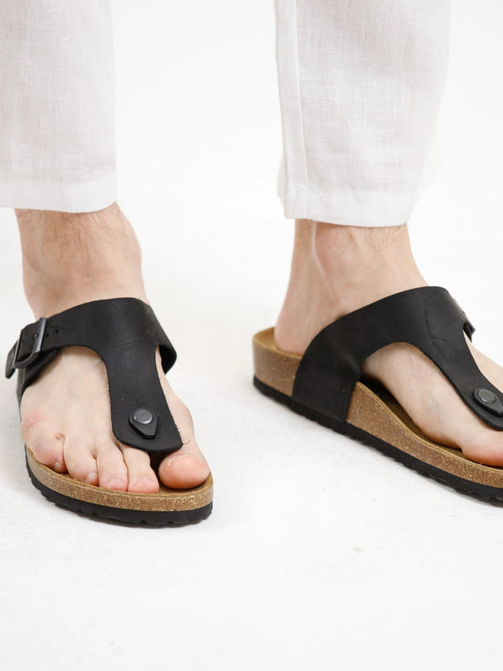 Mono Strap Sandal - Black - Squalo Roma, image 3 of 4