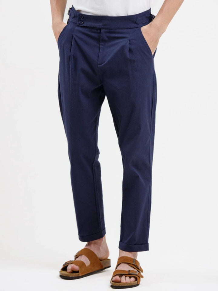 Seersucker Trouser - Blue