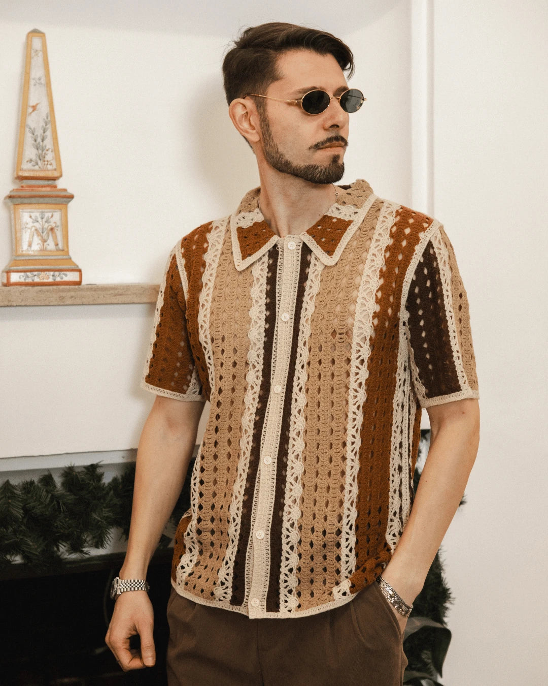 Terra Knit Shirt - Squalo Roma, image 3 of 3