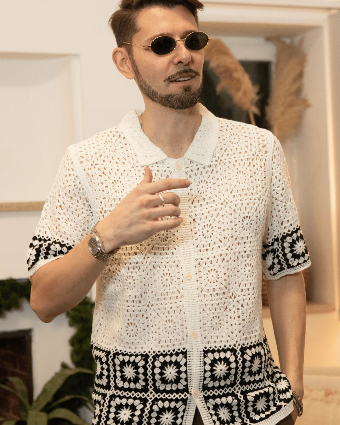 Trama Knit Shirt - Squalo Roma, image 2 of 3