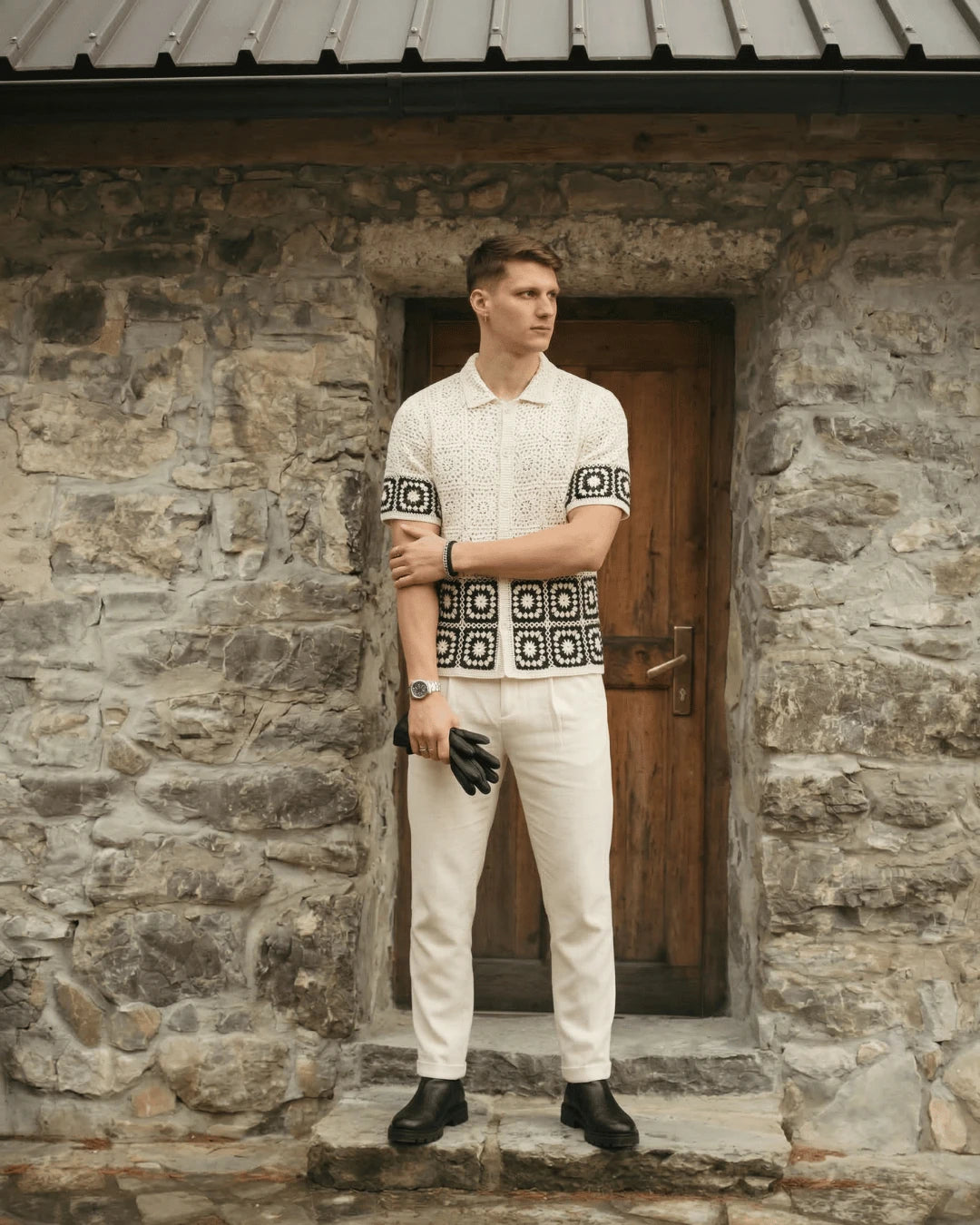 Trama Knit Shirt - Squalo Roma, image 3 of 3