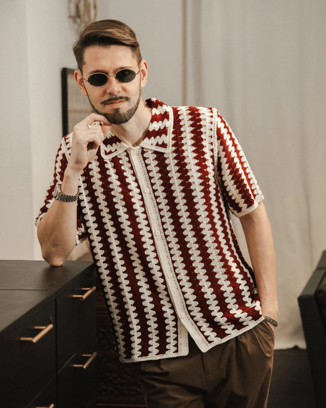Onda Knit Shirt - Squalo Roma, image 2 of 3