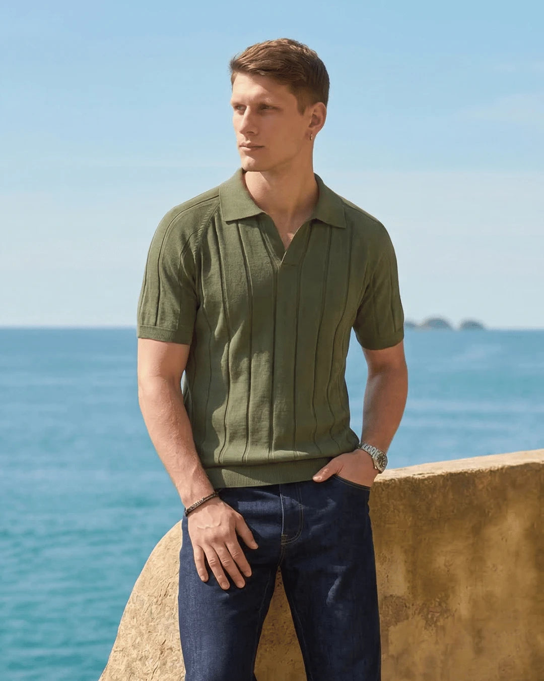 Polo Costine Verde - Squalo Roma, image 3 of 3