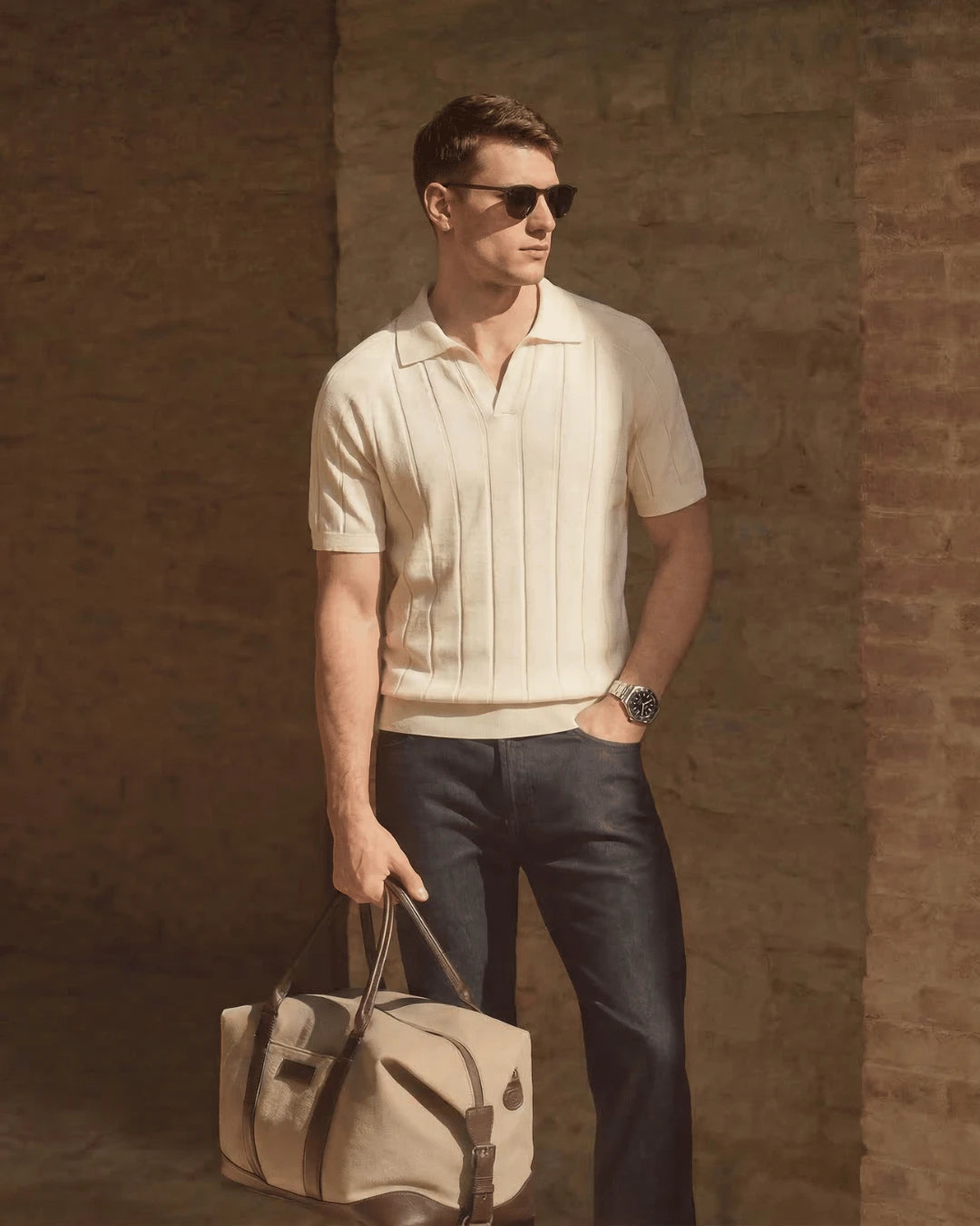 Polo Costine Avorio - Squalo Roma, image 2 of 2