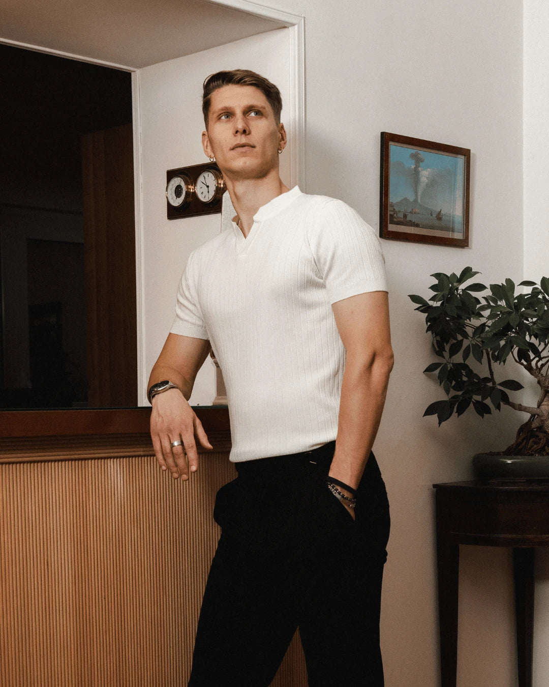 Polo Spacco Bianco - Squalo Roma, image 2 of 2