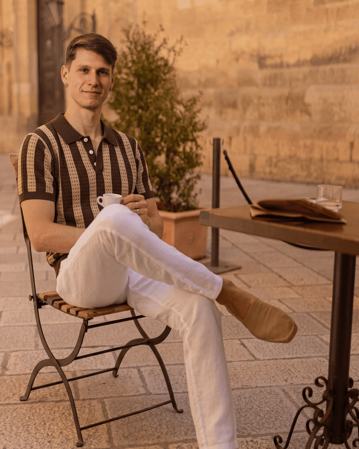 Polo Linea Aperta Marrone