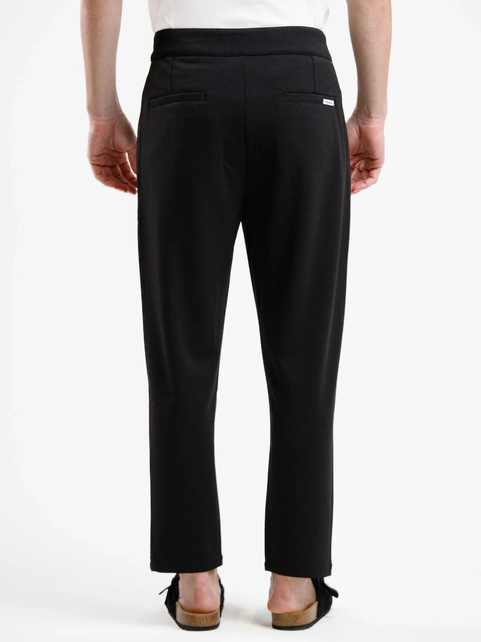 Mid Waist Trouser - Black