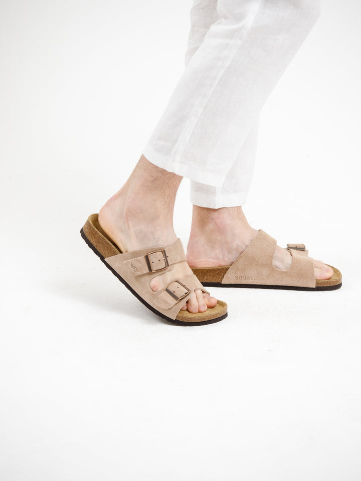 Double Strap Sandal - Beige