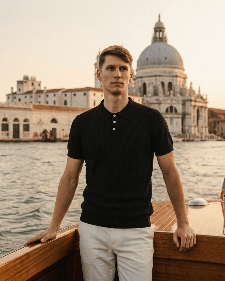Polo Venezia Nero - Squalo Roma, image 2 of 2