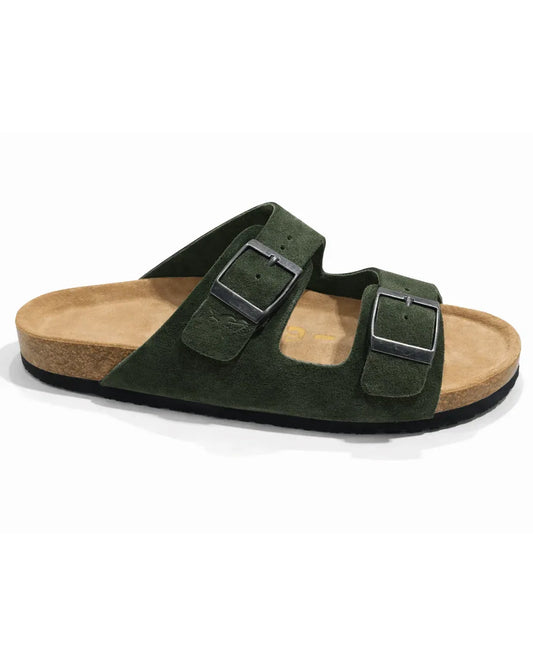 Amalfi Double Strap Sandal 2.0 - Olive Green