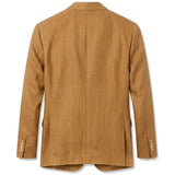 Linen Blazer - Cognac view 3