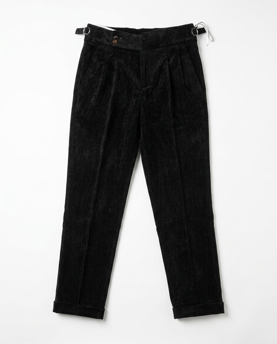 Corduroy Pleated Cuffed Trouser