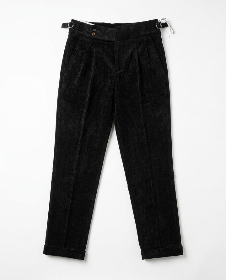 Corduroy Pleated Cuffed Trouser