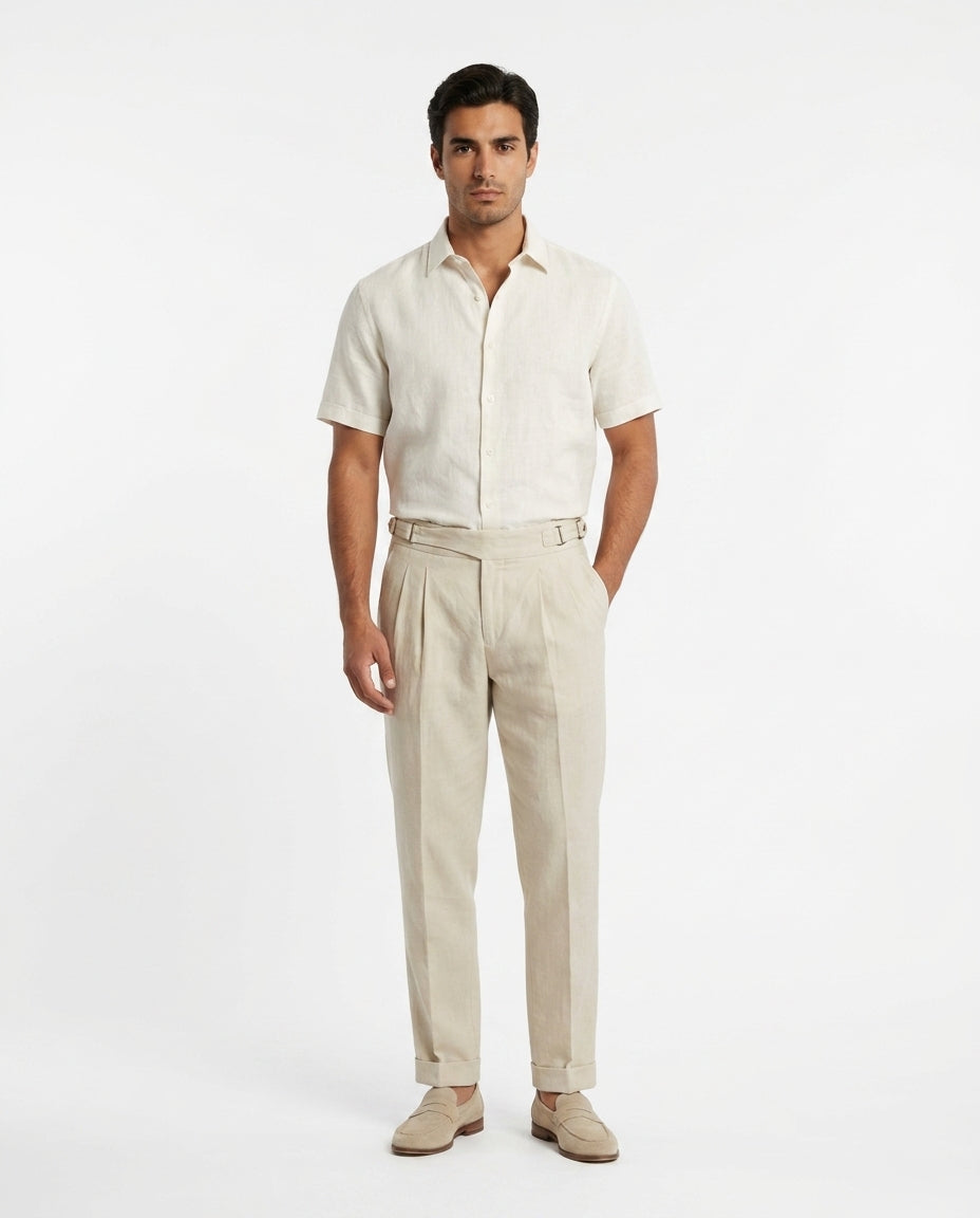 Verona Corduroy Pleated Trouser