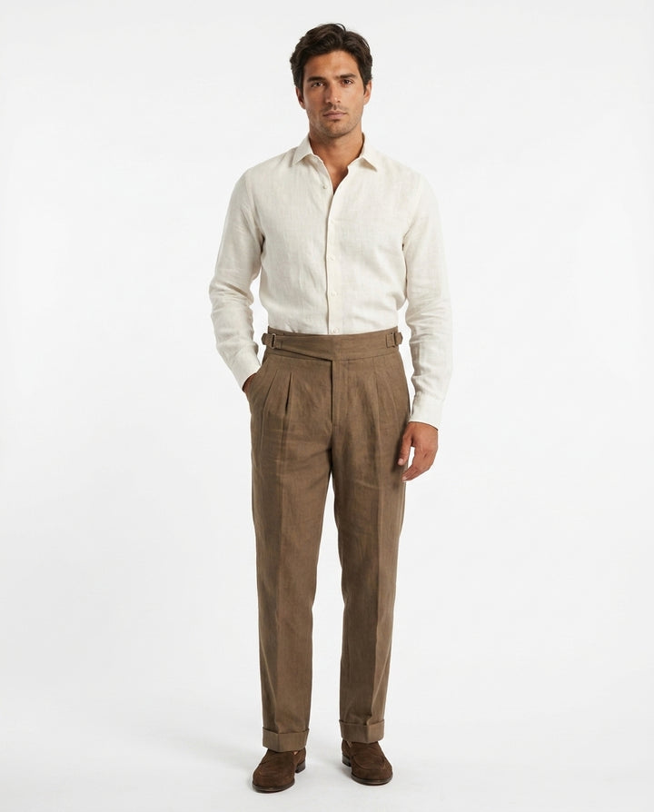 Verona Corduroy Pleated Trouser