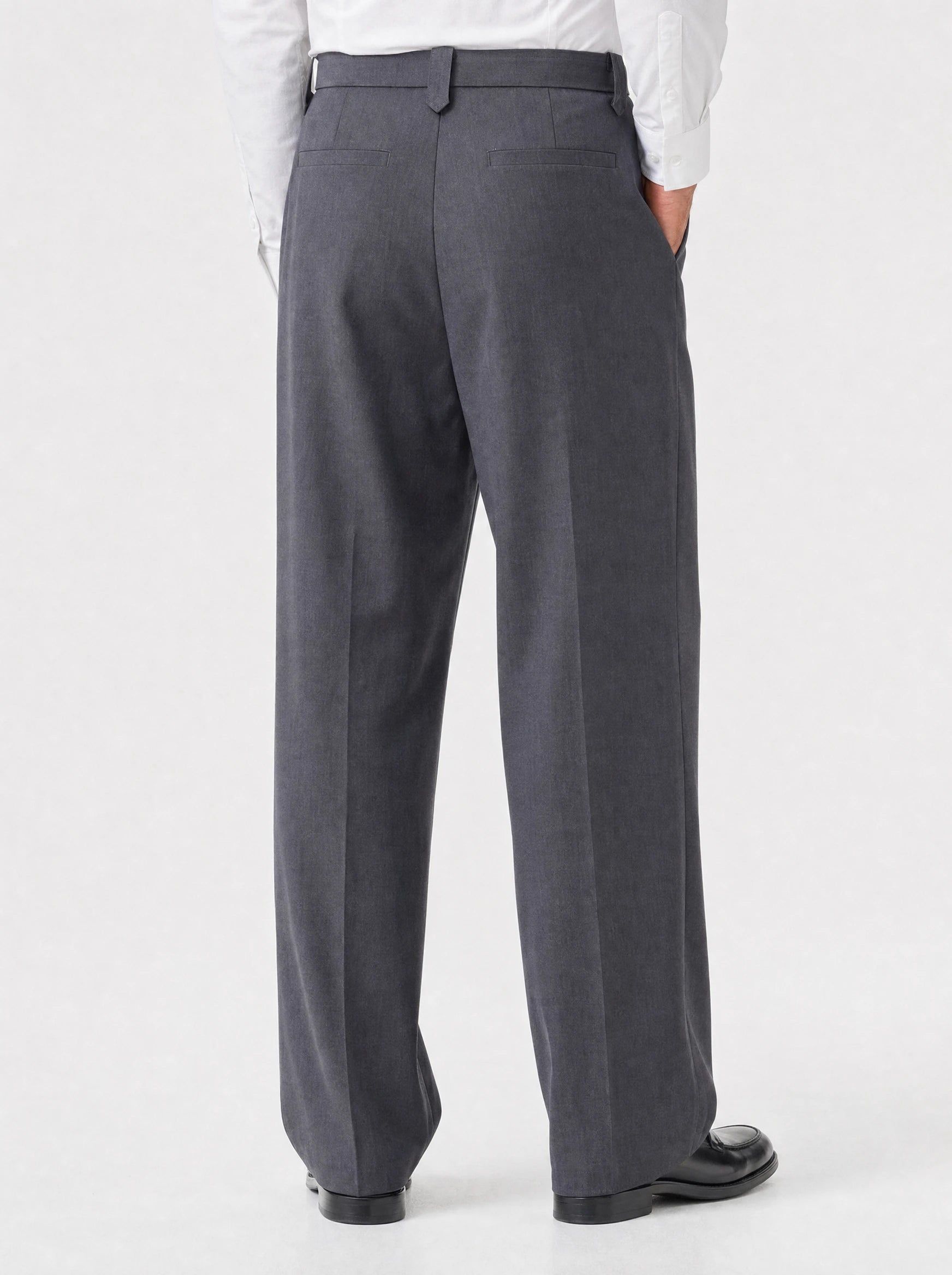 Wide-Leg Trousers, Grey
