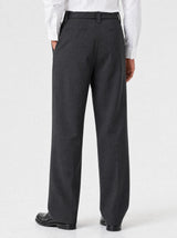 Wide-Leg Trousers, Charcoal view 3