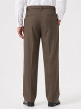 Wide-Leg Trousers, Brown view 3